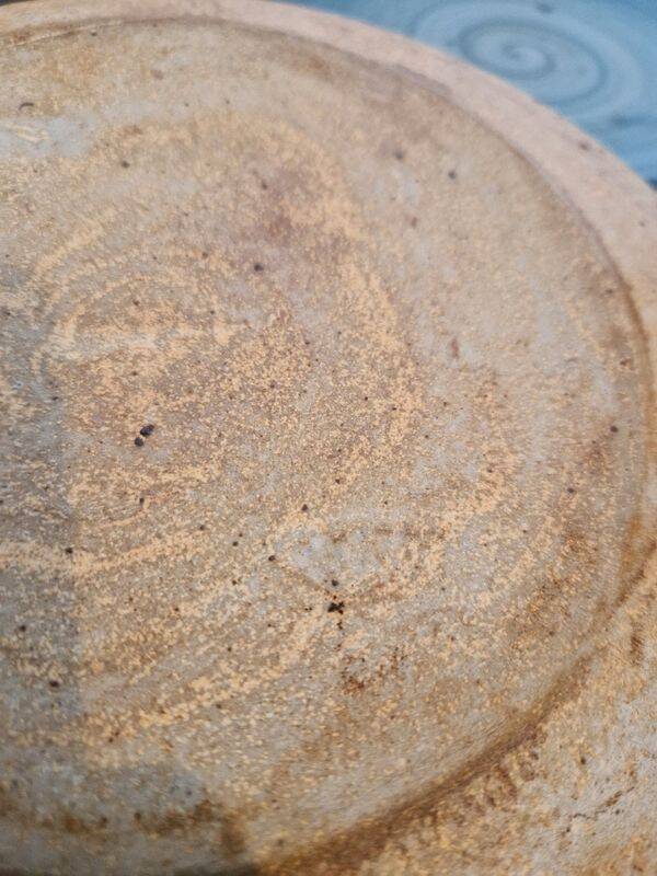 Set of 6 70s Pierre Digan stoneware flat plates