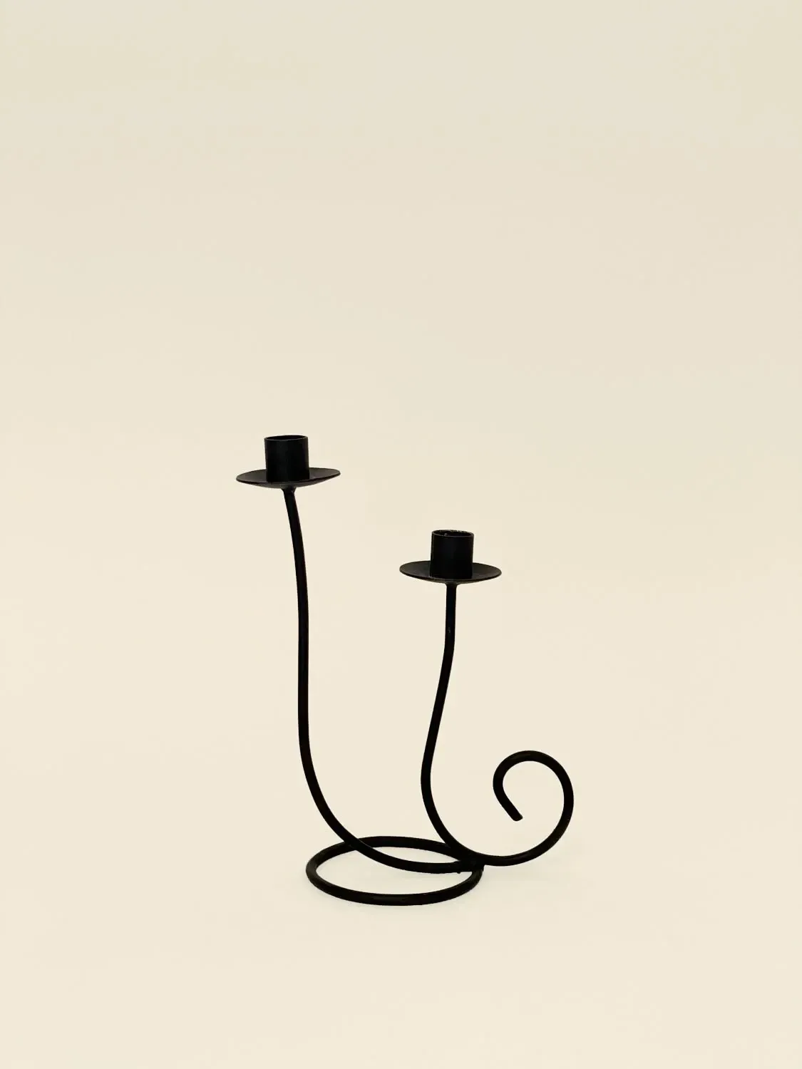Bougeoir double volute
