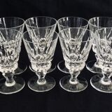 Set of 12 glasses of white wine in Crystal of Saint Louis model Guernsey