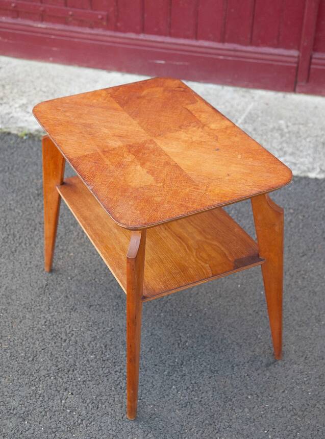 Vintage table, coffee table, wooden table, Scandinavian style table, modernist, minimalist, decoration