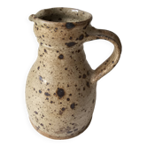 Ceramic pitcher in pyrite stoneware from La Borne Signed Pierre Digan