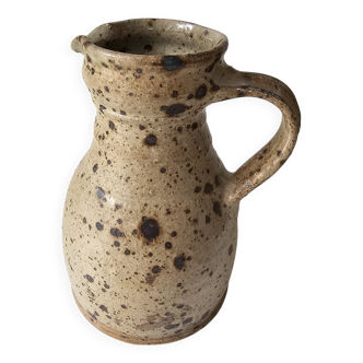 Ceramic pitcher in pyrite stoneware from La Borne Signed Pierre Digan