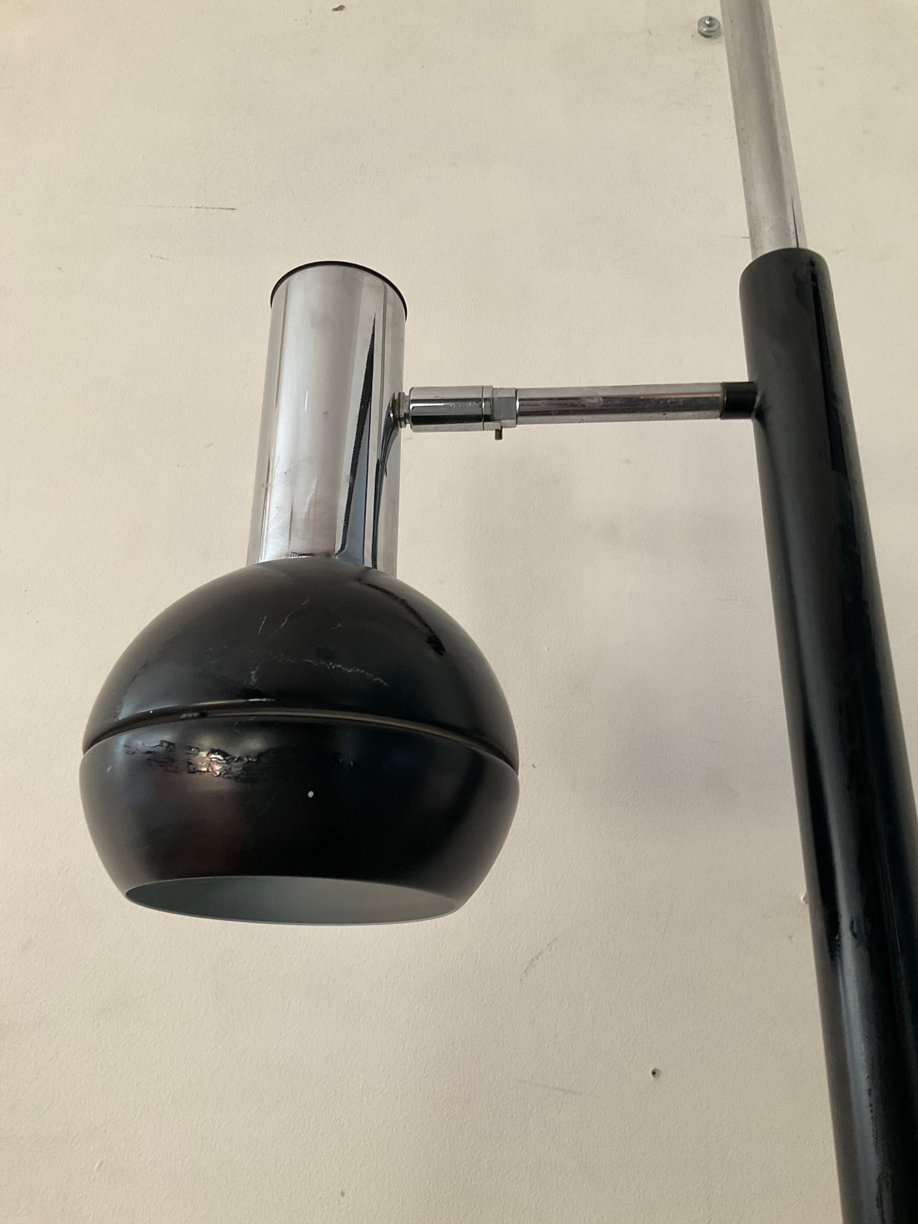 Lampadaire liseuse vintage 2 spots années 70