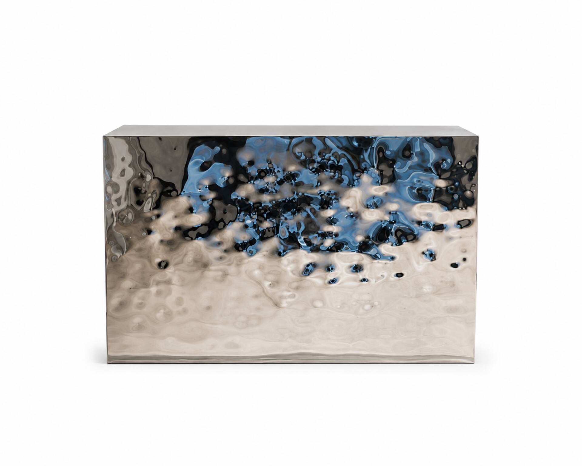 Contemporary Stainless Steel Reception Desk