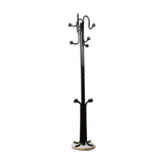 Mid century italian coat stand with marble base, vintage coat rack, 1970's