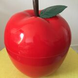 Red apple ice bucket vintage