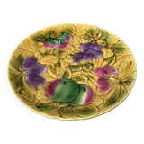 Assiette barbotine Sarreguemines de service