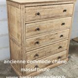 Oak chest of drawers five drawers