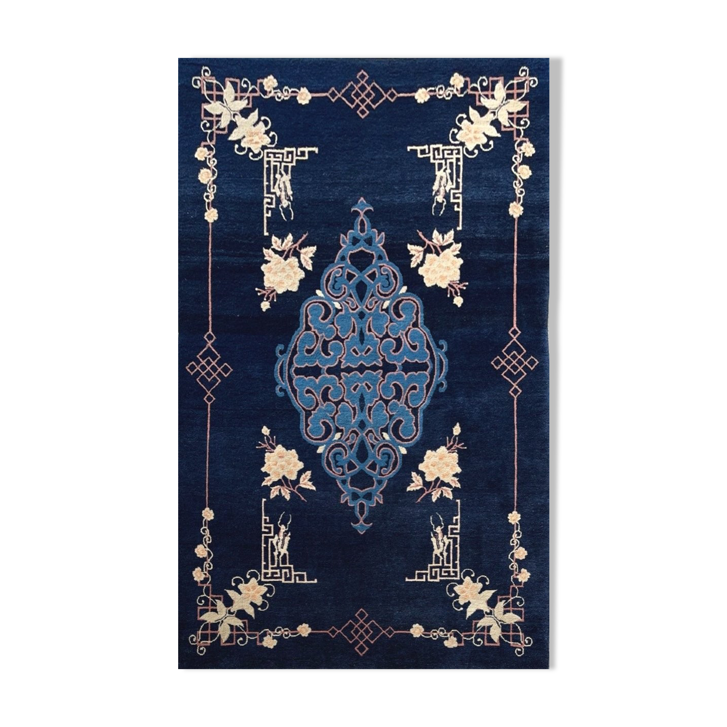 Chinese carpet, Beijing, royal blue