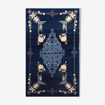 Chinese carpet, Beijing, royal blue