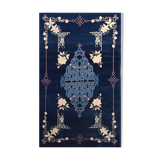 Tapis chinois, Pékin, bleu royal