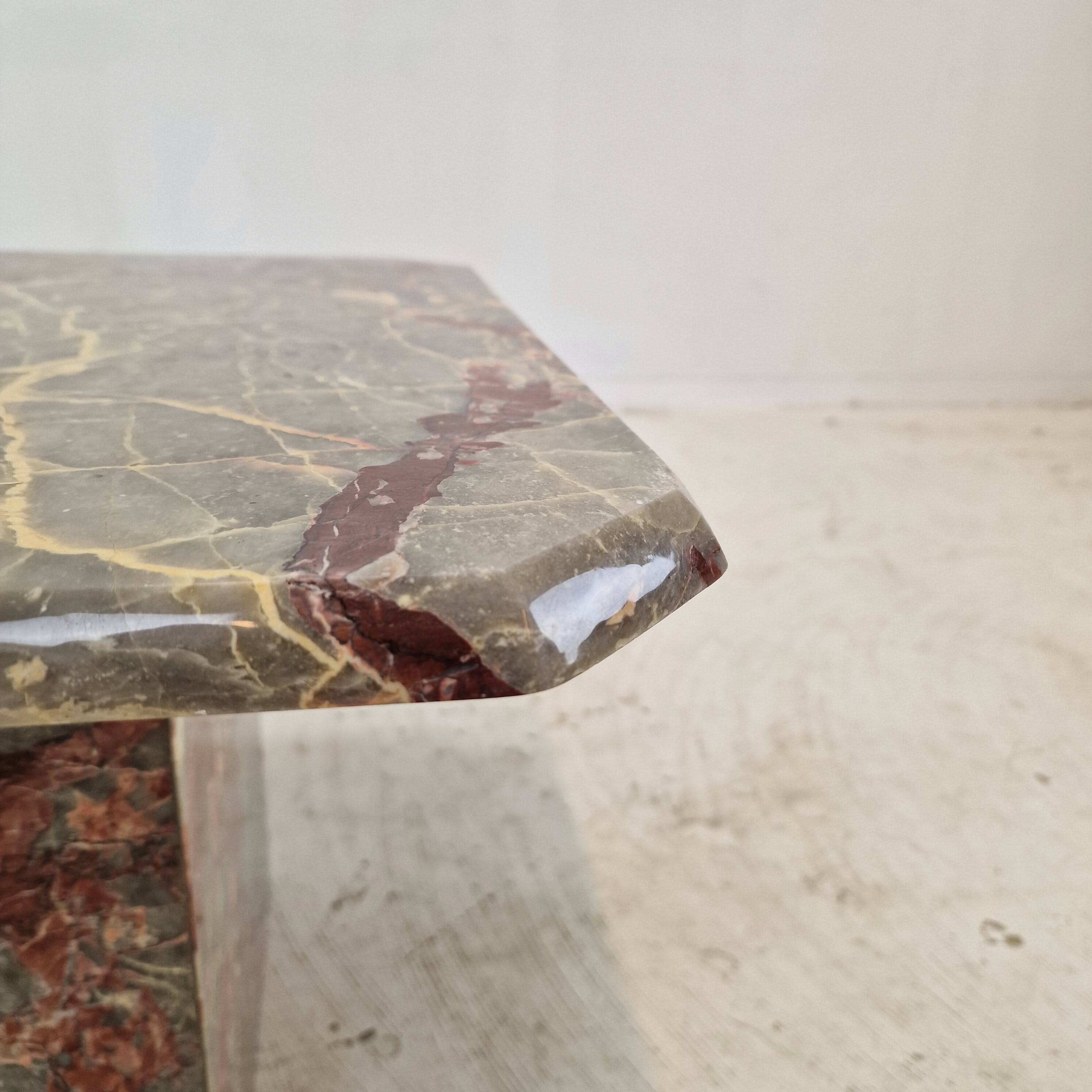 Italian Marble Coffee or Side Table, 1980s