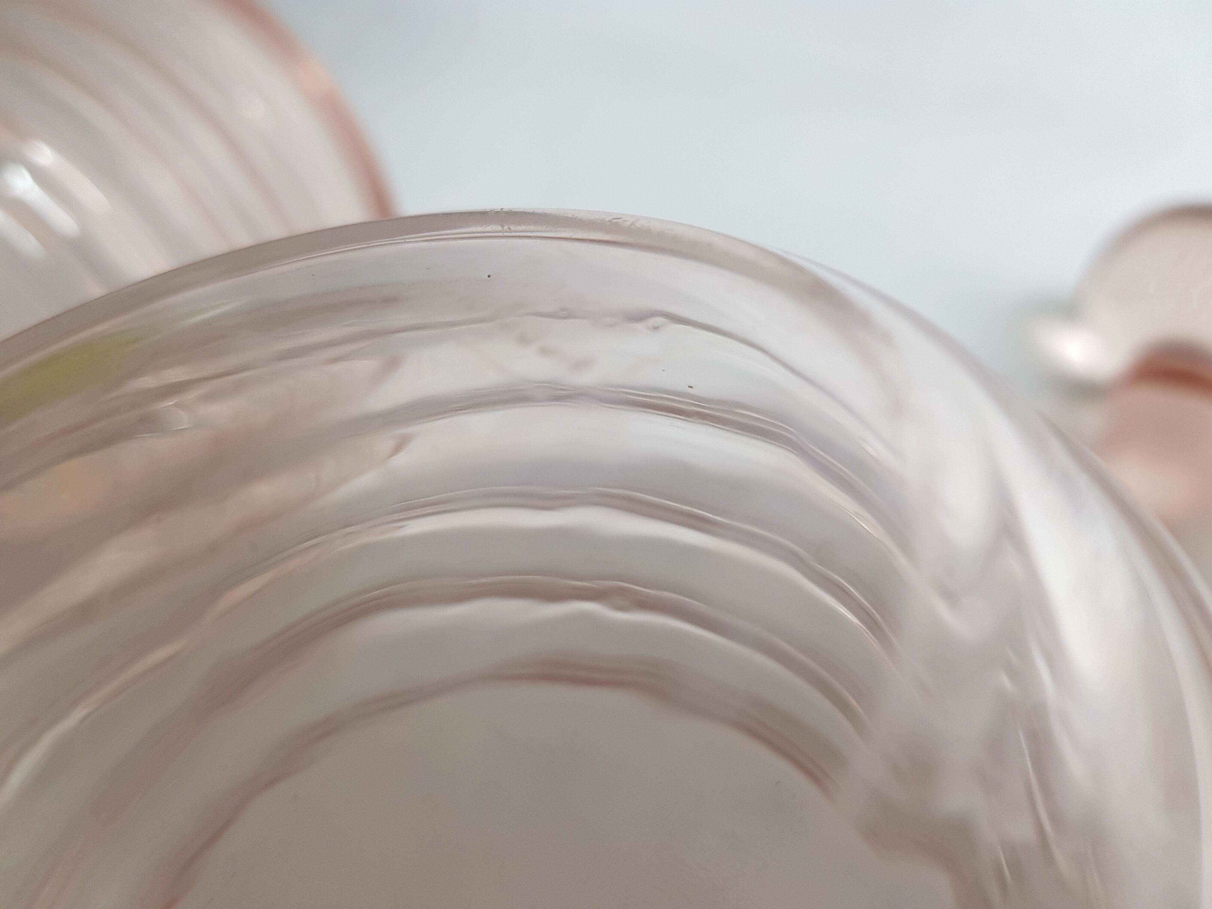 Lot of two bottles of toiletries in Bohemia Crystal (Czechoslovakia)