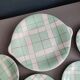 Dessert service - Dish and 4 plates Hossegor pottery from Salins - Ref 916