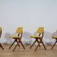 Chaises de Salle à Manger Mid-Century en Teck par Louis van Teefelen pour Wébé, Pays-Bas, 1950s, Set de 4