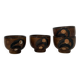 Set of 4 ceramic cups, Japanese pottery, circa 1960/70