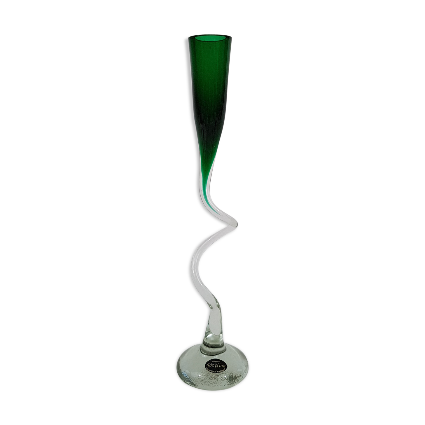 Praticality Krosno speaker green twisted glass