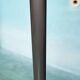 Vintage floor lamp by Artemide in glass, minimalist uplight from the 80s.