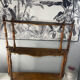 Turned wooden shelf