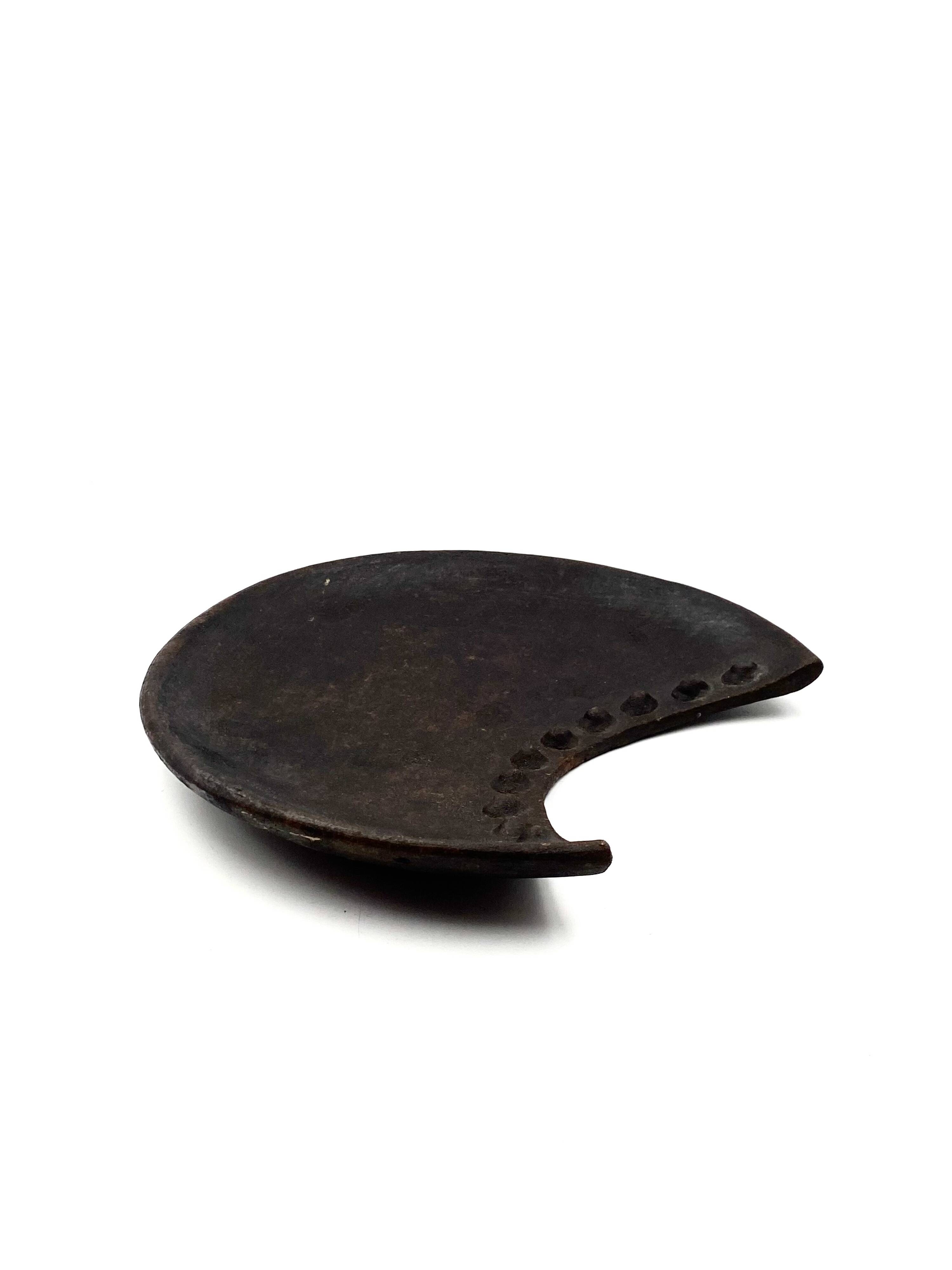 Organic modern wood tray / vide poche, France 1960s