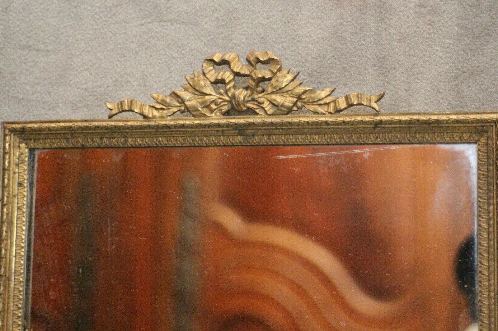 Mirror bronze frame 19th Louis 16 28.6x19cm