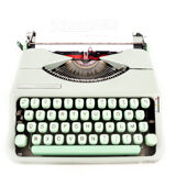 Typewriter hermes baby revised green