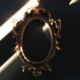 Golden baroque frame