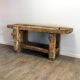 Ancien établi en bois