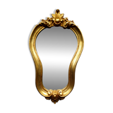 Baroque style gilded mirror.