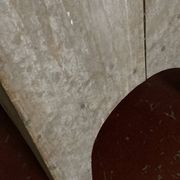 Sellette d'atelier ancienne néo-classique en bois lavé