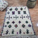 Handmade wool Berber rug 150 X 100 CM
