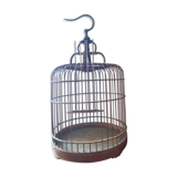 Old bird cage made of bamboo and wood