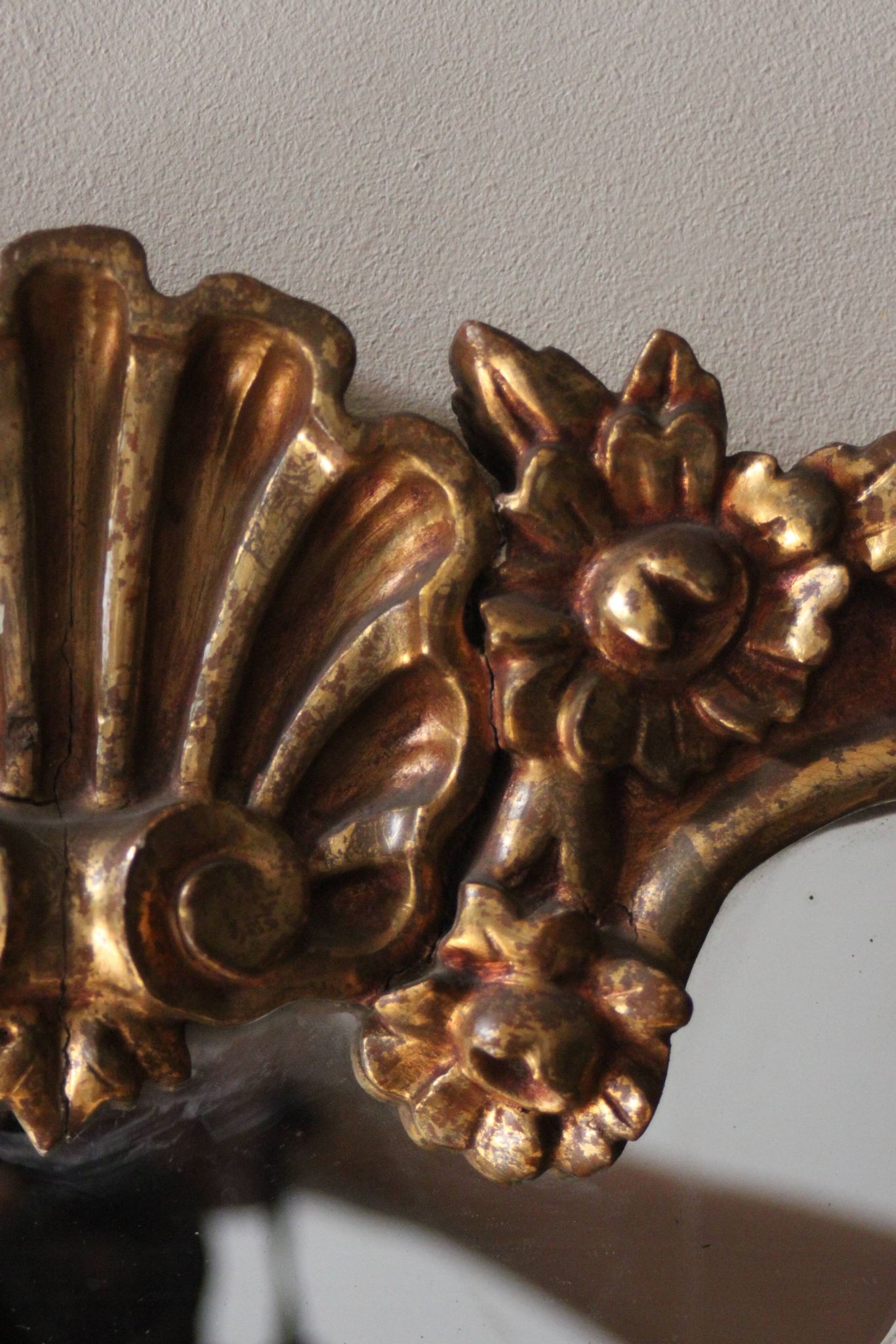 Antique gilded mirror, Neo Rococo, 19th century
