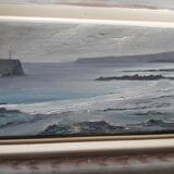 Signed marine painting