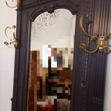 Porte-manteau /Vestiaire ancien revisité, Napoléon III, en noyer peint