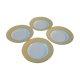 Set of 4 hollow plates Moulins des Loups