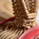 Rattan horse head 1960s 1970s