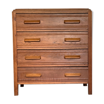 Vintage chest of drawers in solid oak