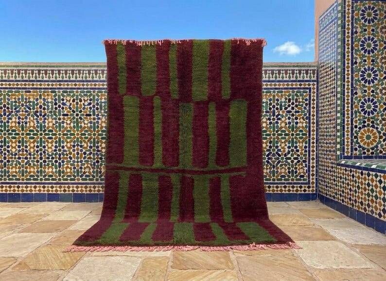 Tapis marocain contemporain fait main – Style berbère 200cmx300cm