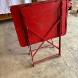 Folding metal bistro tables