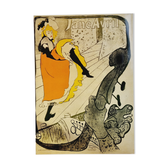 Affiche poster Henri Toulouse Lautrec Jane avril