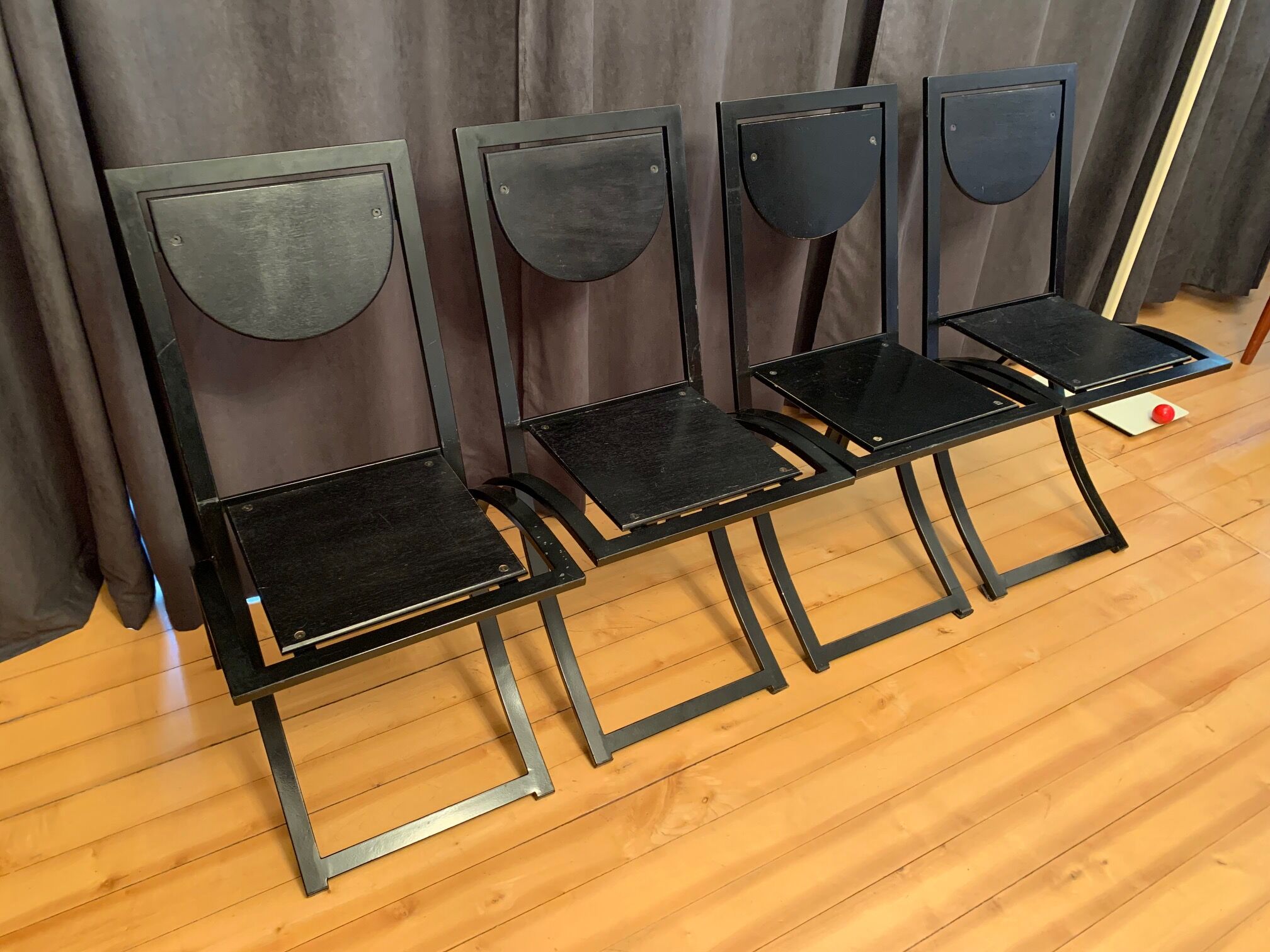 Set of four Sinus chairs by Karl Friedrich Förster, KFF, Germany, 1980s