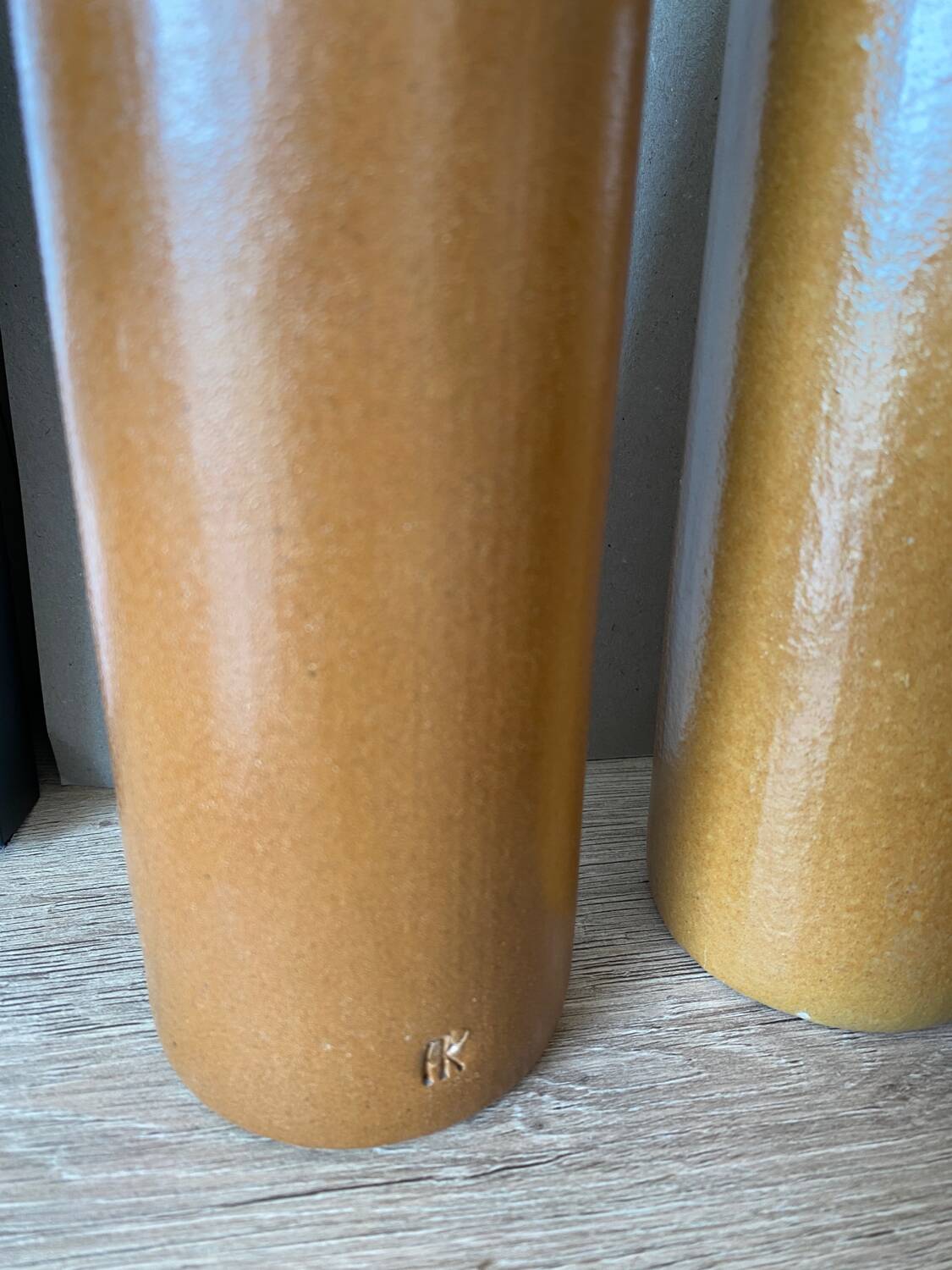 Set of 4 stoneware bottles