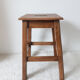 Antique solid wood stool, antique French