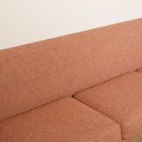Vintage sofa | 3-seater | ML-90 | pink | reupholstered