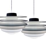 2 Scandinavian Pendant Lights • Verona • Svend Middelboe • Nordisk Solar • 1968
