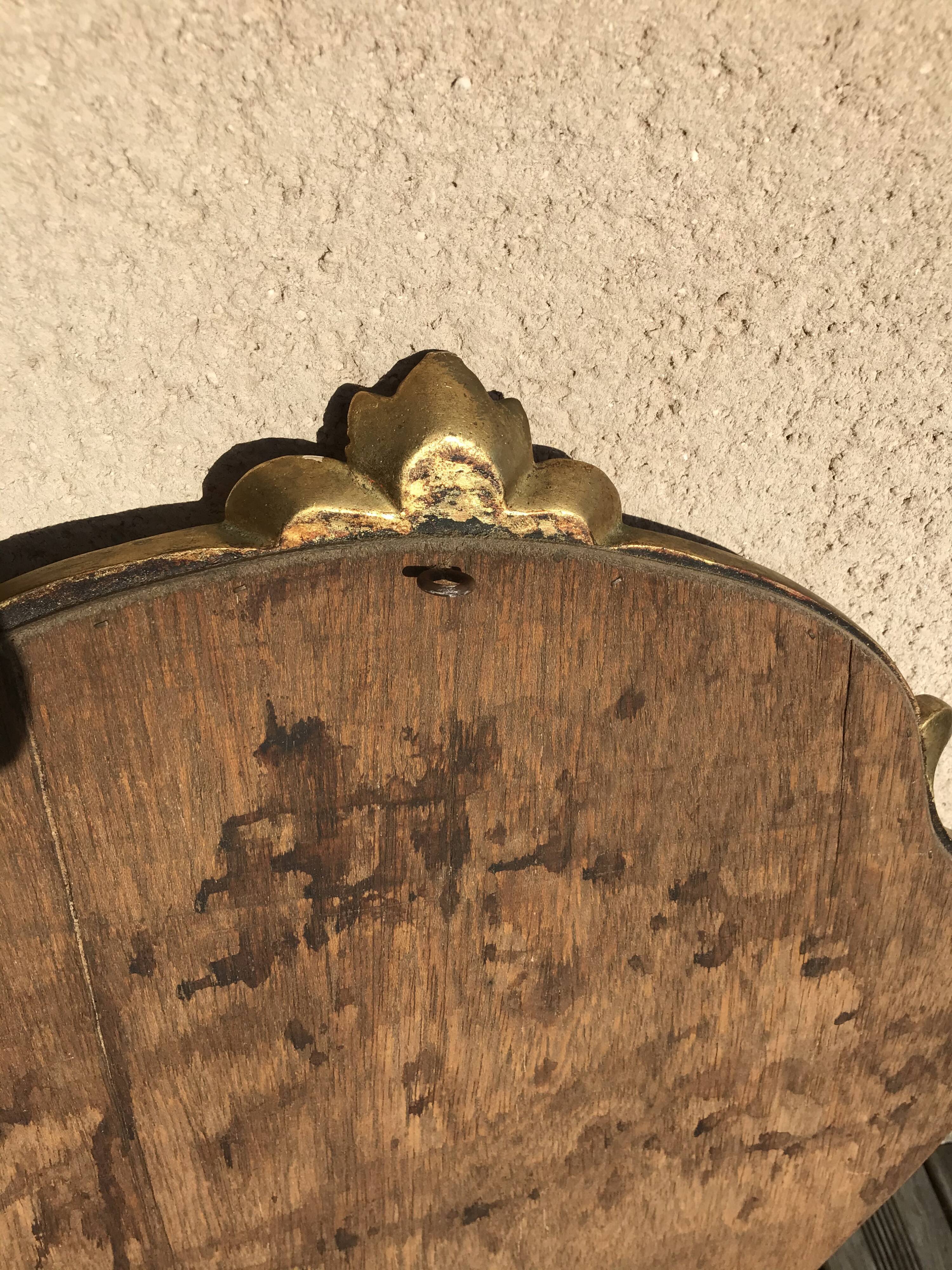Golden wooden mirror  59x78cm