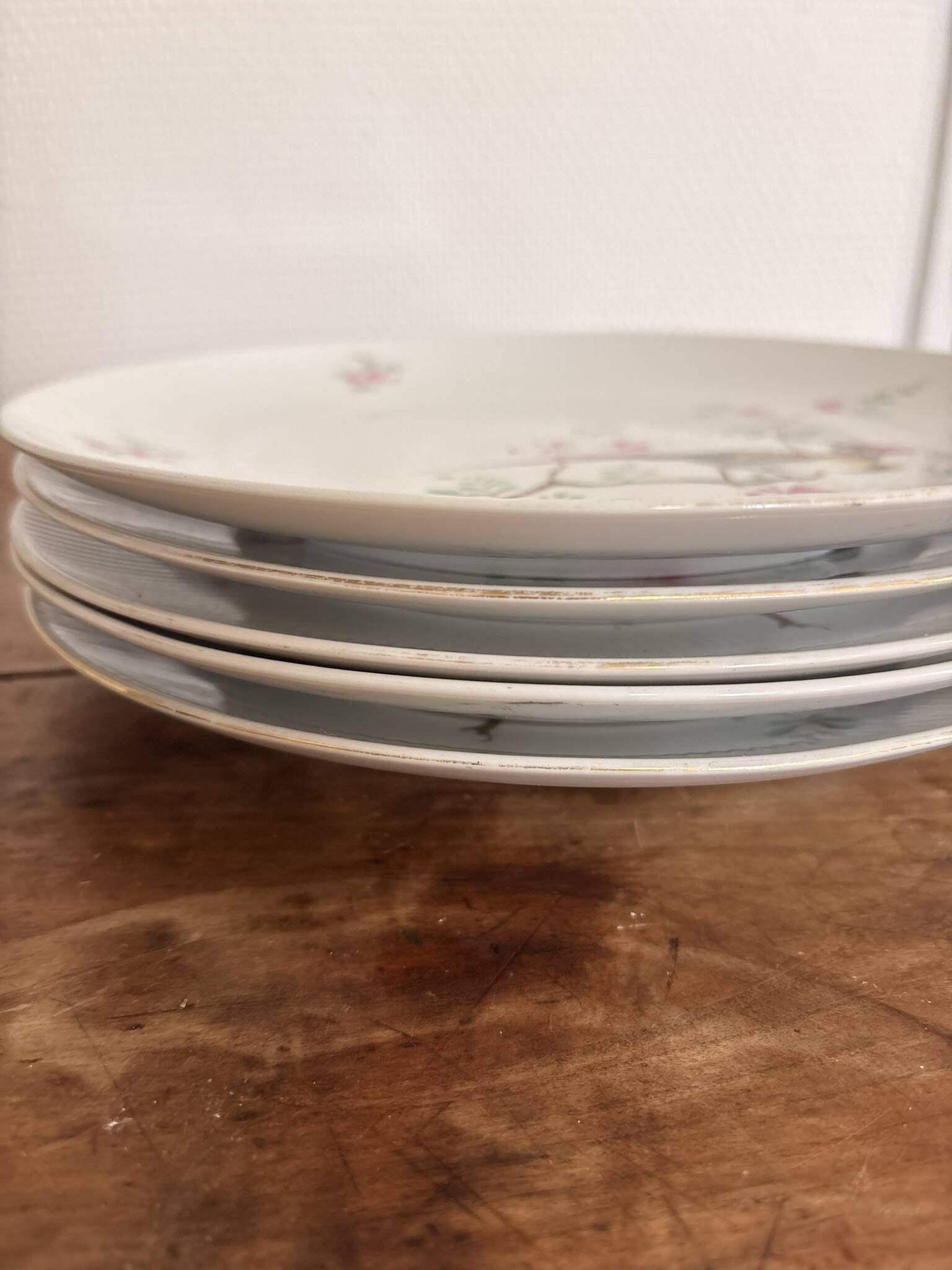 Lot of 6 Flat Plates Seltmann Weiden Bavaria Porcelain Pheasant Birds