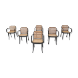 Set of six Josef Hoffman for Ligna a811 dining chairs