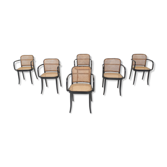 Set of six Josef Hoffman for Ligna a811 dining chairs
